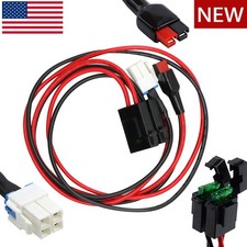4-pin 12AWG DC Power Cord For Kenwood TK-690 TK-690H TK-790 TK-890 w/Power Poles