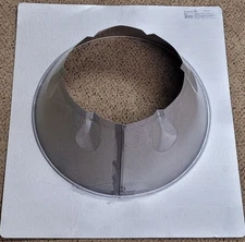 DuraVent DuraPlus 6" Chimney Roof Flashing – Galvanized Steel, 0/12–6/12 Pitch