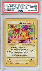 Psa 10 Birthday Pikachu | eBay
