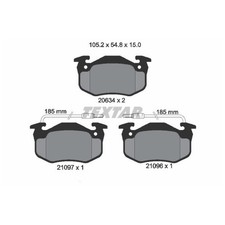 Satz Bremsbeläge Bremsklötze vorne für Renault Clio 1 B/C57 Rapid F40 | 24535