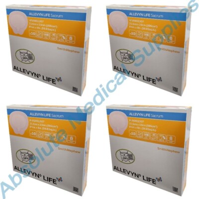 *40-Pieces* Smith & Nephew Allevyn Life Sacrum 8.5  x 9  Dressings 66801307