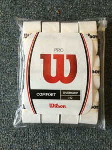 wilson pro overgrip comfort 12 pack white