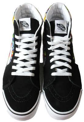 Vans Men\'s Sk8-Hi Fruit Skull Skeleton Black White Striped shoes Sizes NIB Vans Men main image 4