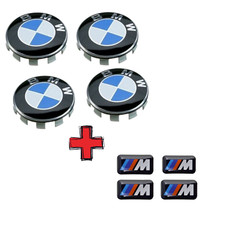 B M W ALLOY WHEEL CENTRE HUB CAPS E30,E36,E46,E92 68mm 1/3/5/6/7 + M Stickers
