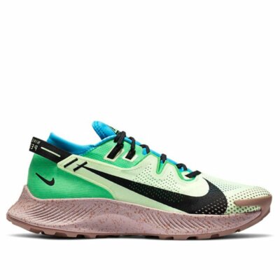 Nike Pegasus Trail 2 Barely Volt Green Blue Black Gum CK4305-700 sz 8 Men's