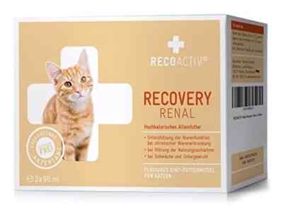 RECOACTIV Recovery Renal für Katzen, 3 x 90 ml, hochkalorisches Diät-Alleinfu...