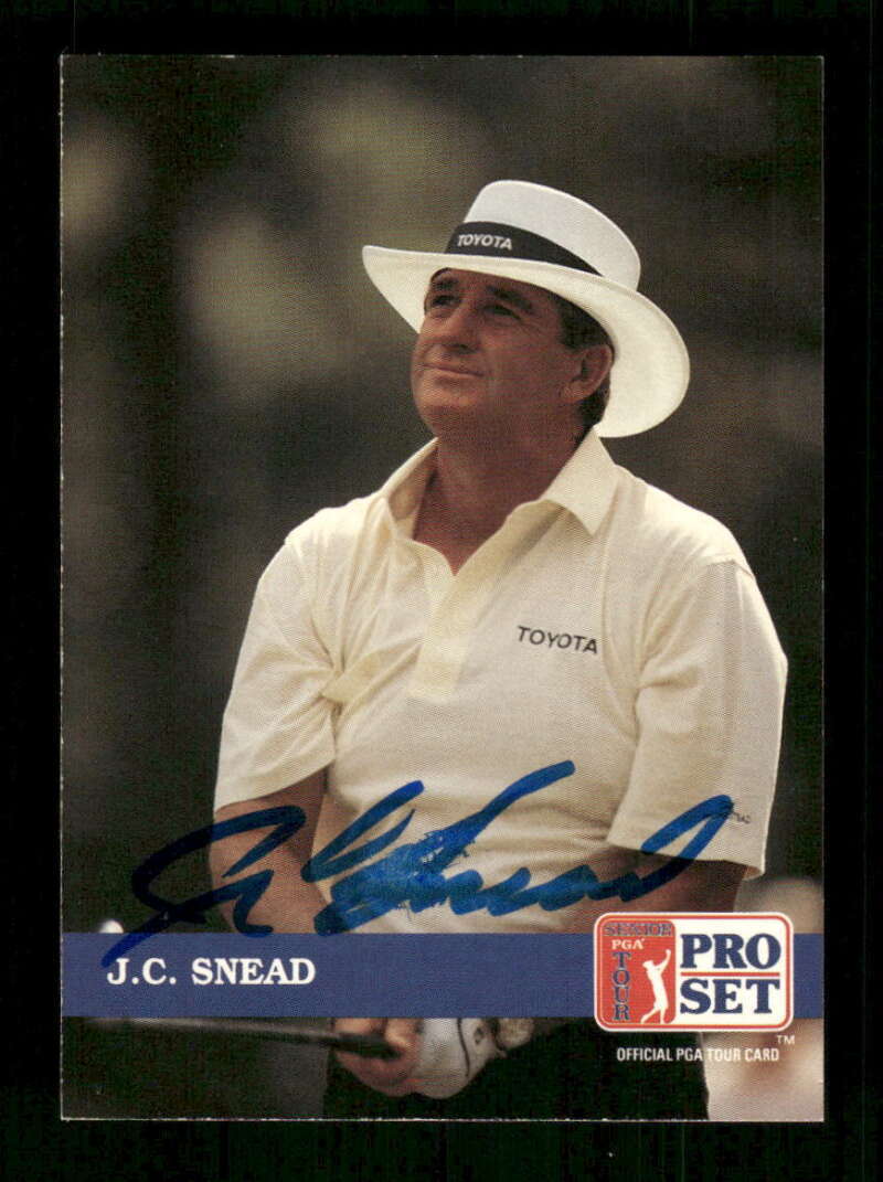 1992 Pro Set Golf 216 J.C. Snead  signed auto autograph Dec'd BXCP41