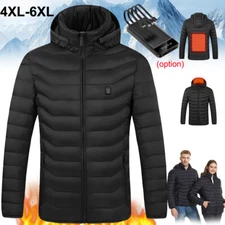 Heated Coat Body Warm Electric USB Jacket Men Women Thermal Heating Coat Battery
