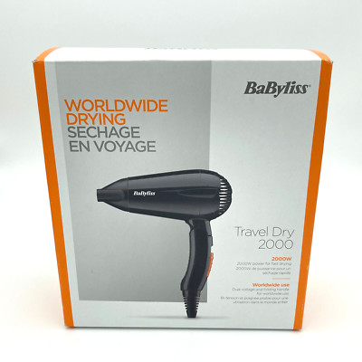 BaByliss Reise-Haartrockner Travel Dry 2000 klappbar !Stufe 2 defekt!