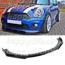 Glossy Front Bumper Lip Spoiler Splitter For MINI COOPER R50 R53 R55 R56 F55 F56