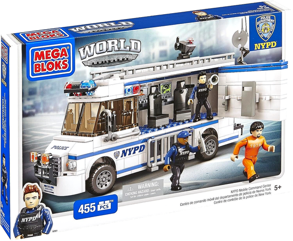Mega Bloks Nypd New York City Police Department Mobile Einsatzzentrale, Neu/Ovp-image