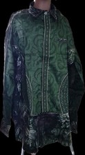 African Men's basin motif Shirt long sleeve with embroidered