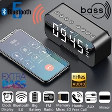 Hot Bluetooth Speaker Wireless HiFi Bass Subwoofer Music Player Digital FM Radio