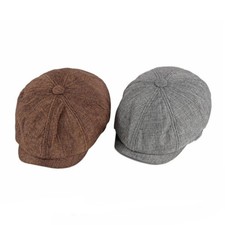 Unisex Erwachsene Flat Cap Herren Damen Klassisch Schiebermütze Gatsby