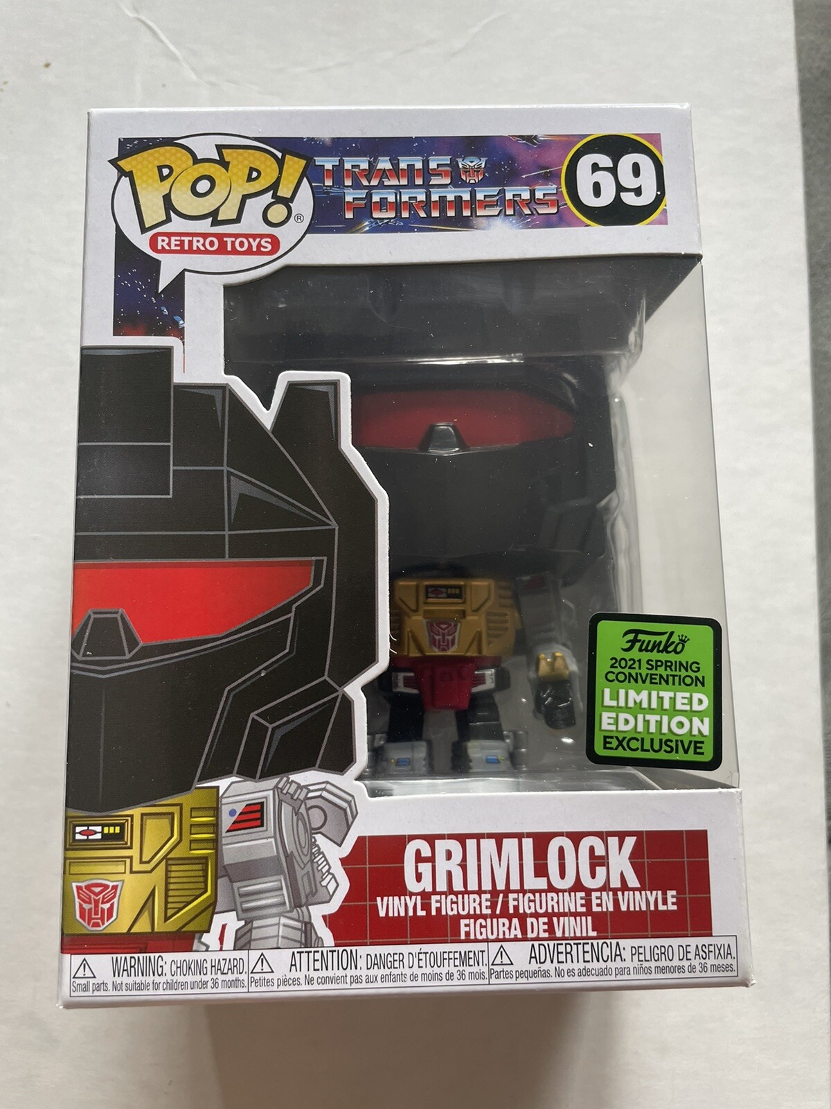 Sale Funko Pop! Retro Toys Transformers Grimlock #69 Eccc Spring Con Gamestop Ex. New