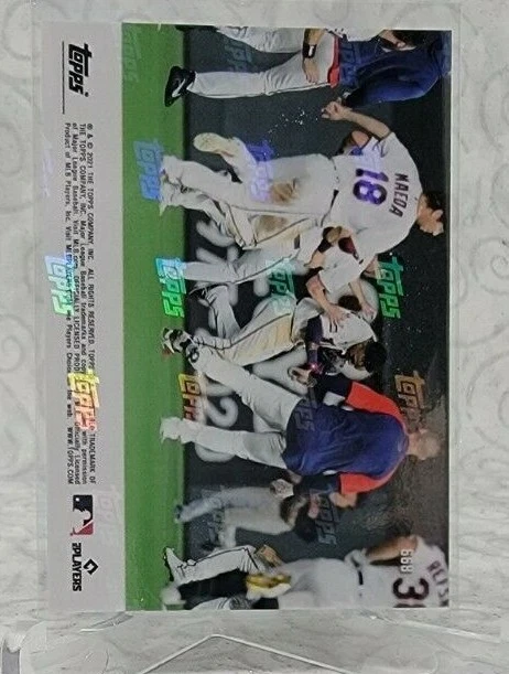 2021 TOPPS NOW # 668 JORGE POLANCO Walk-Off Win - Blue Parallel #31 /49 - Image 2 of 2