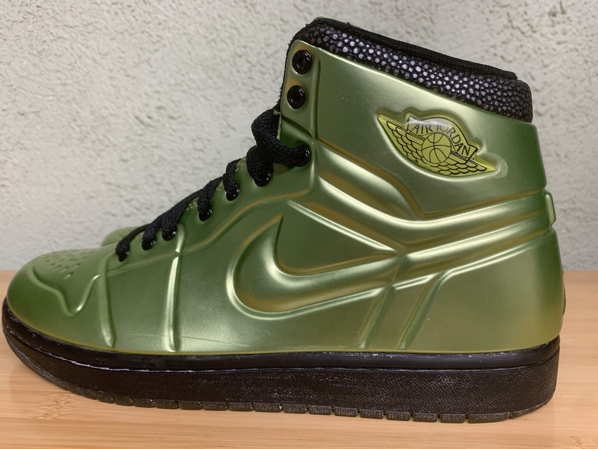 Size 8 Jordan Air Jordan 1 Anodized Green Spark Black 414823-301