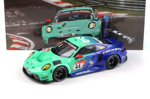 Ixo 2023 Porsche 911 992 GT3 R Team Falken #44 24hr Nurburgring 2023 1:18
