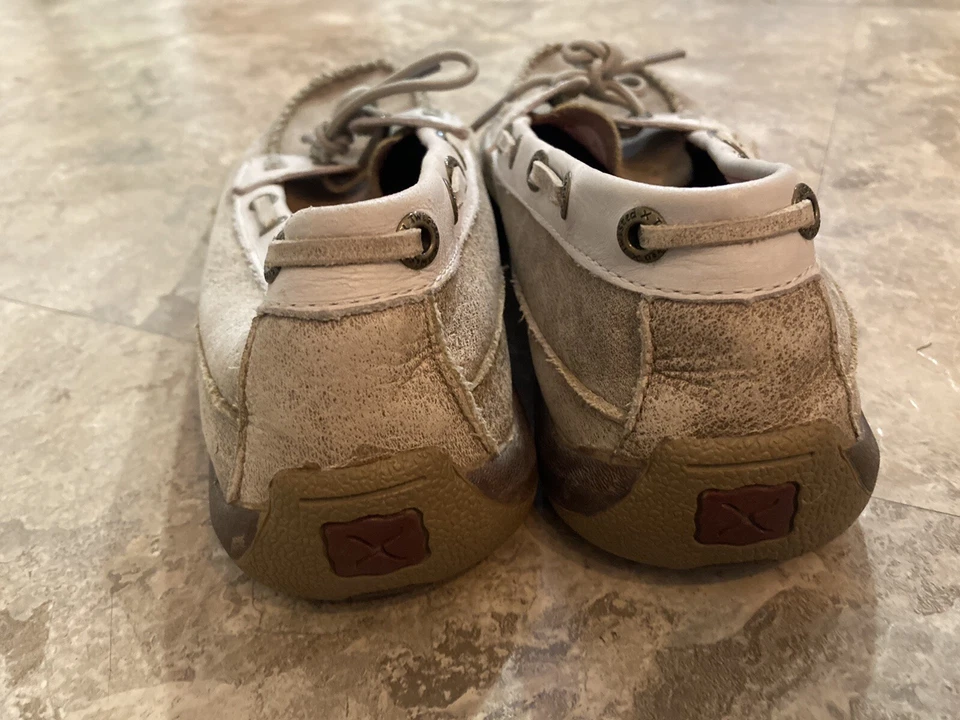 Zapatos mocasín planos de ballet Twisted X para mujer cuero beige 7,5 Foto 4 de 4