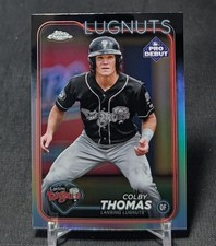 Colby Thomas Chrome Refractor Rookie 2024 Topps Pro Debut Card #PDC-79 Athletics