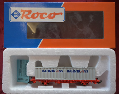 CARGO Containerwagen ''Bahntrans'' Roco Art.Nr 37501 NEU OVP