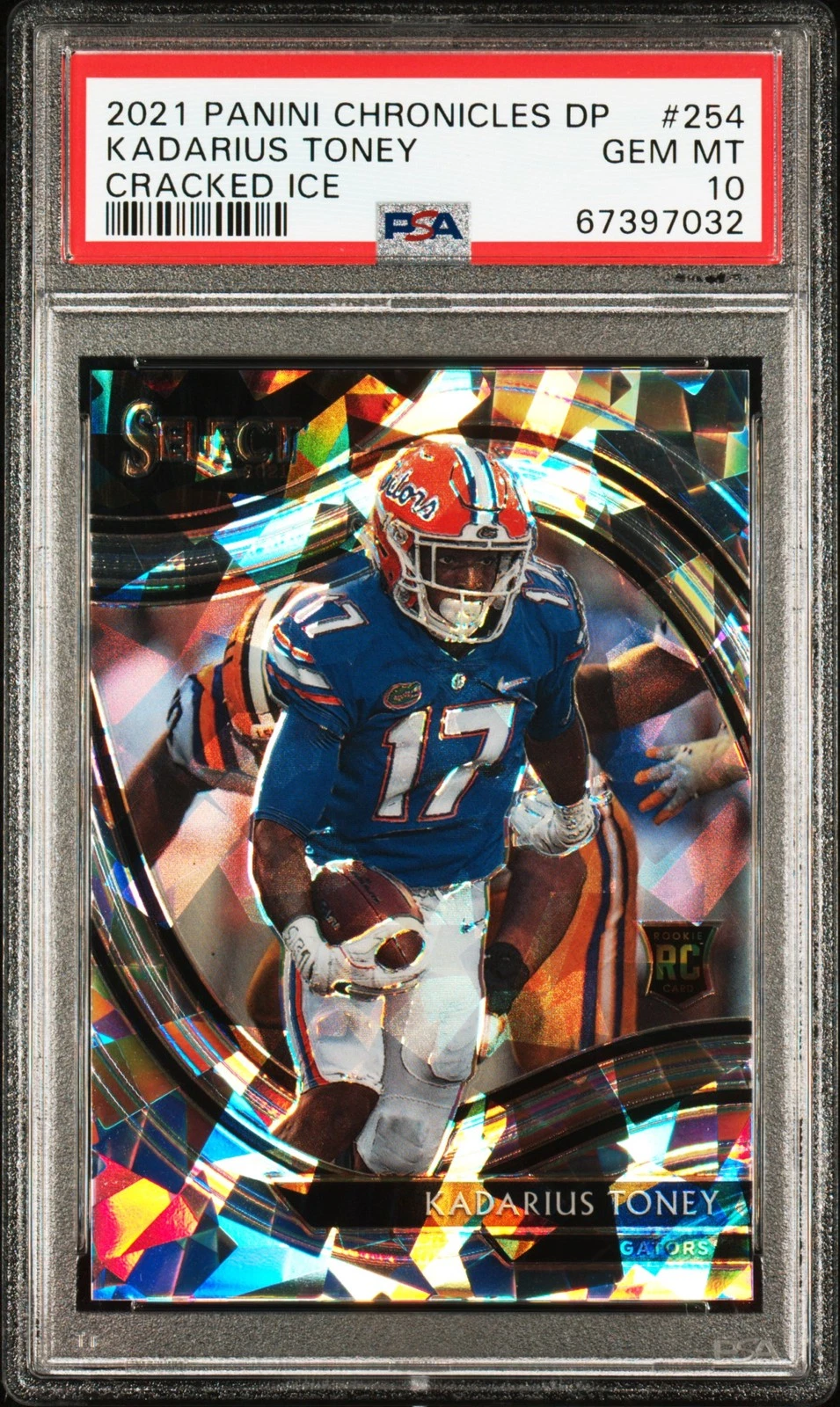 Kadarius Toney Panini Chronicles Draft Picks #254 Cracked Ice