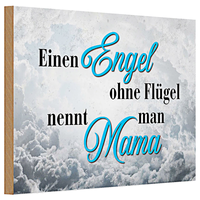 Holzschild Spruch 30X20Cm Engel Ohne FlüGel Mama