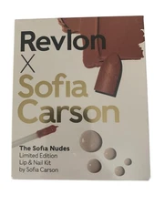 Revlon X Sofia Carson Limited Ed. Lip & Nail Kit The Sofia Nudes, Sealed in Box