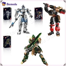 Five Tiger Generals Chinese Historical Building Blocks Set Mechanical Model Toy