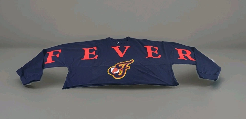 Indiana Fever X Spirit Jersey Women's Fanatics Jumbo Print Oversized Crop 2XL - Image 2 of 4