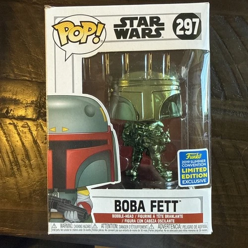 Funko Pop! Vinyl: Star Wars - Boba Fett (Green) (Chrome) - 297