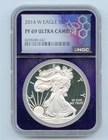 2014-W Proof American Silver Eagle 1 OZ NGC PF69 Ultra Cameo - Trader Bea