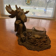 VTG Big Sky Carvers Bear Foot "Mooses" Moose Candle Holder To Amuse and Collect