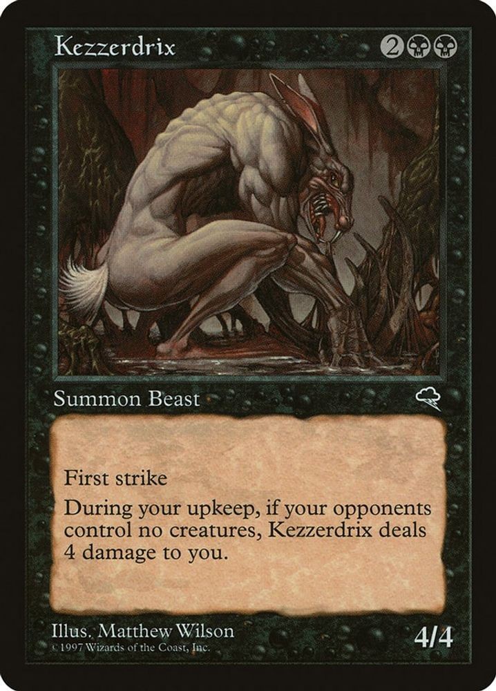 1997 Magic: The Gathering: Tempest - Kezzerdrix (#139, Rare, Lightly Played)