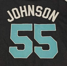 VINTAGE JOSHUA JOHNSON #55 FLORIDA MARLINS MLB SEWN JERSEY SIZE XL