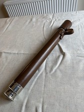 Leather Bound Telescope with top stitch detail - Circa 1960