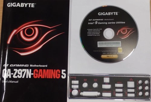 Gigabyte GA-Z97N-GAMING 5 - Handbuch - Blende - Treiber  CD   #109983
