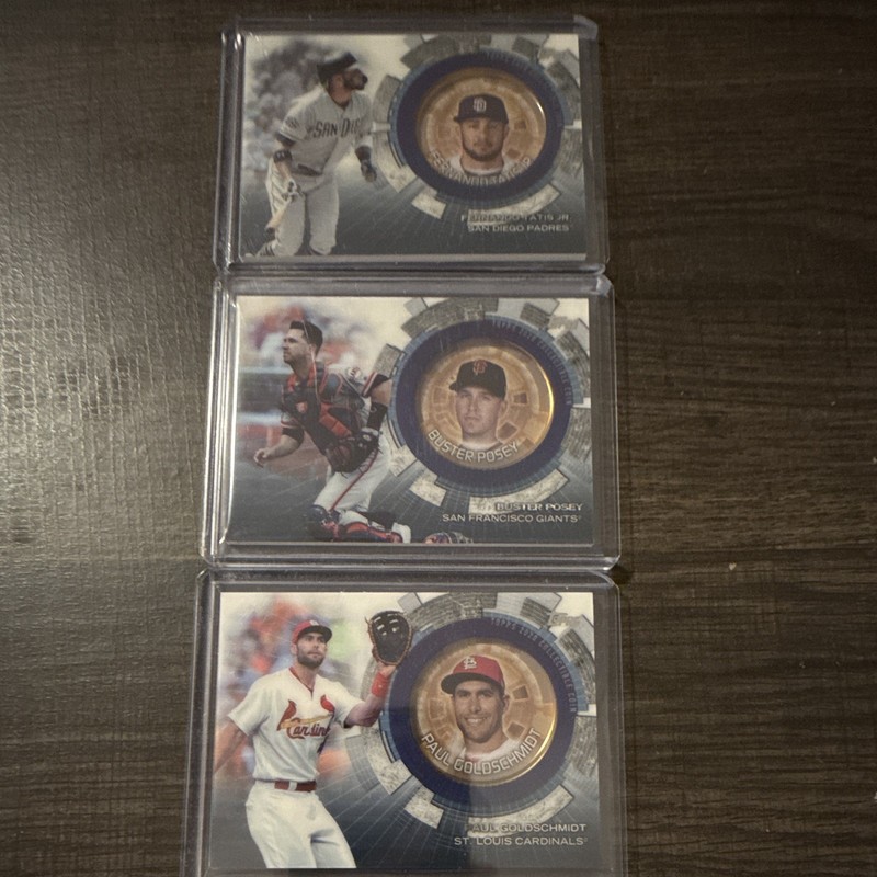 Topps 2020 Update Series Commemorative Coin Insert Card Lot 3 Tatis Posey