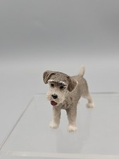 Figura SCHLEICH-Schnauzer Perro Cachorro-Gris y Blanco-USADA