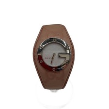 Gucci G Bandew Quartz Analog Watch Leather Pink White Unused