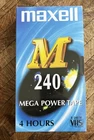 2 x Maxell M240 VHS Video Tape – 4hr Recording  Mega Power Brand New & Sealed
