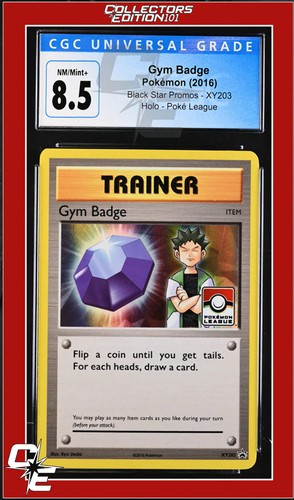 Gym Badge graded CGC 8.5 for sale on eBay