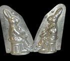 ANTON REICHE 26023 BUNNY RABBIT PLAYING BANJO ANTIQUE VINTAGE CHOCOLATE MOLD
