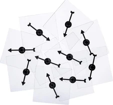 Gejoy 10 Pack Transparent Spinners for Classroom Clear Spinners Dry Erase Math G