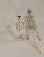 Posable Plastic Skeleton 2 Pack Full Body Halloween Decorations 3FT 36 in