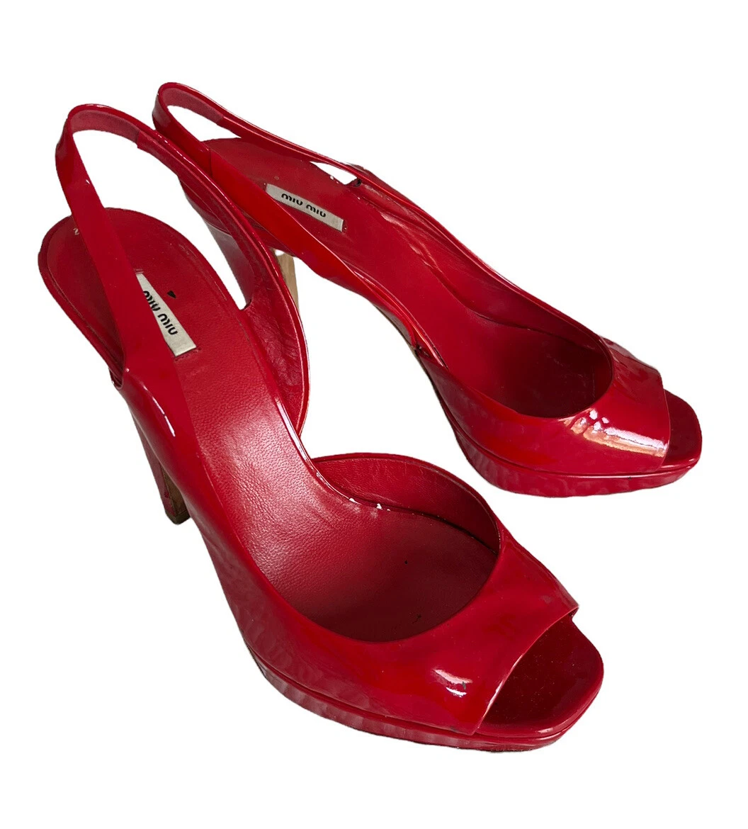 Miu miu sales red heels