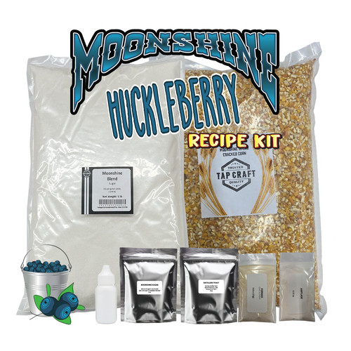 TAPCRAFT Huckleberry Moonshine Recipe Kit for Home Distilling β 5gal Corn Mash