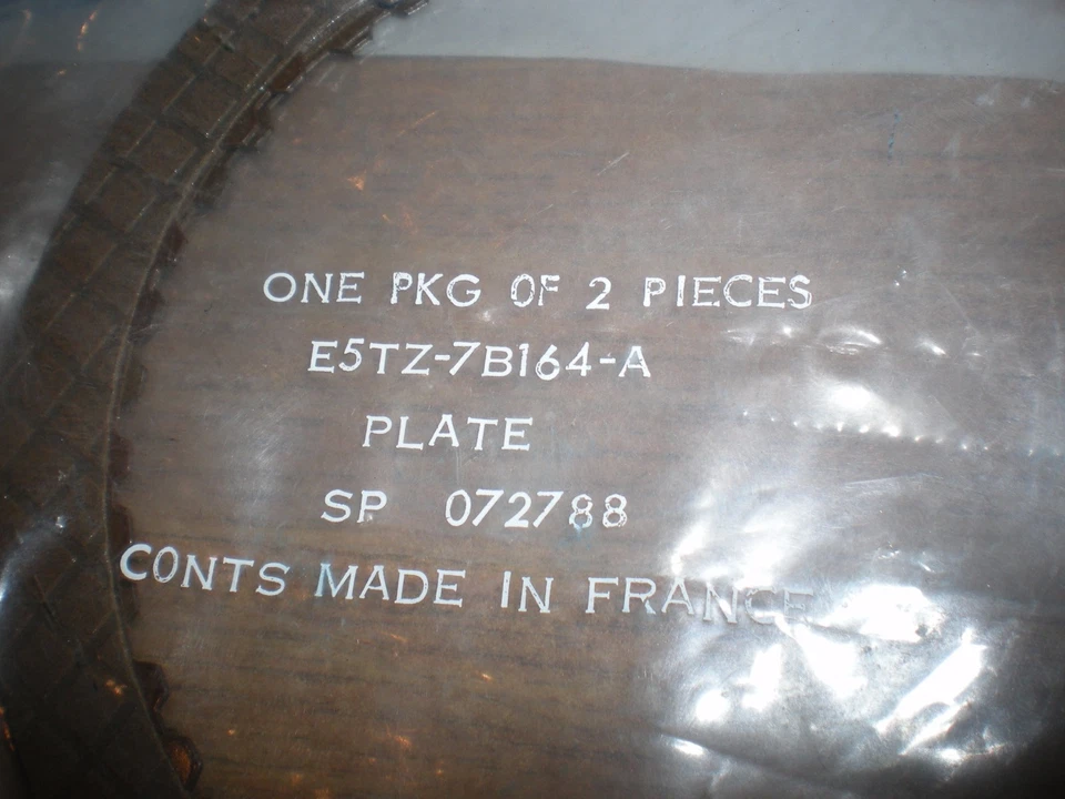 Par de placas de embrague internas Ford Bronco II RANGER 1985 86 87 88 89 E5TZ-7B16 Foto 2 de 2