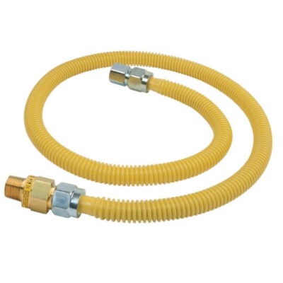 BRASSCRAFT 1/2 in. MIP x 1/2 in. FIP x 48 in Gas Connector CSSCS5TE-48 X 5/8''OD