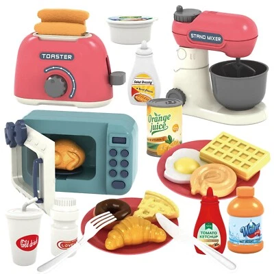 Kinderplay Kinderküche Spielset ? Mikrowelle, Mixer, Toaster ? KP4190